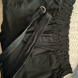 Ava & Viv Black Elastic Waist Pants